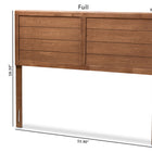 Baxton Studio Seren Mid-Century Modern Walnut Brown Finished Wood Queen Size Headboard