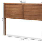 Baxton Studio Seren Mid-Century Modern Walnut Brown Finished Wood Queen Size Headboard