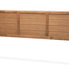 Baxton Studio Seren Mid-Century Modern Walnut Brown Finished Wood King Size Headboard