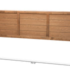 Baxton Studio Seren Mid-Century Modern Walnut Brown Finished Wood King Size Headboard