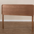 Baxton Studio Mailene Mid-Century Modern Walnut Brown Finished Wood Queen Size Headboard