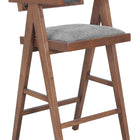 Zuo Delhi Barstool (Set of 2) Gray & Walnut