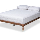 Baxton Studio Iseline Modern and Contemporary Walnut Brown Finished Wood Full Size Platform Bed Frame