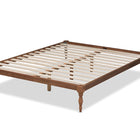 Baxton Studio Iseline Modern and Contemporary Walnut Brown Finished Wood Full Size Platform Bed Frame