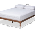 Baxton Studio Iseline Modern and Contemporary Walnut Brown Finished Wood Full Size Platform Bed Frame