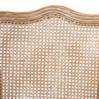 Baxton Studio Vallea Traditional French Provincial Light Pink Velvet Fabric Upholstered White-Washed Oak Wood Armchair