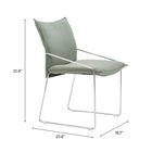Zuo Pola Dining Chair (Set of 2) Green