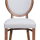 Zuo Regents Dining Chair (Set of 2) Walnut & Light Gray