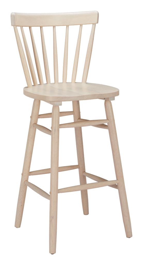 Zuo Tyce Barstool (Set of 2) Natural