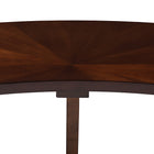 Baxton Studio Berlin Mid-Century Modern Walnut Finished Wood Curved Dining Bench
