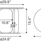 Zuo Pemba Coffee Table Multicolor