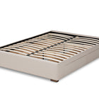 Baxton Studio Leni Modern and Contemporary Beige Fabric Upholstered 4-Drawer King Size Platform Storage Bed Frame