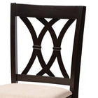 Baxton Studio Reneau Modern and Contemporary Sand Fabric Upholstered Espresso Brown Finished 5-Piece Wood Pub Set