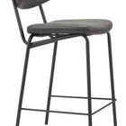Zuo Charon Counter Stool (Set of 2) Vintage Black