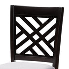 Baxton Studio Caron Modern and Contemporary Gray Fabric Upholstered Espresso Brown Finished 5-Piece Wood Pub Set