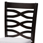 Baxton Studio Lanier Modern and Contemporary Gray Fabric Upholstered Espresso Brown Finished 5-Piece Wood Pub Set