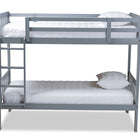 Baxton Studio Jude Modern and Contemporary Grey Finished Wood Twin Size Bunk Bed