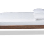 Baxton Studio Lucina Mid-Century Modern Walnut Brown Finished Queen Size Platform Bed Frame