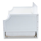 Baxton Studio Mariana Classic and Traditional White Finished Wood Twin Size Daybed with Trundle
