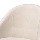Baxton Studio Carra Mid-Century Modern Light Beige Fabric Upholstered Walnut-Finished Wood 2-Piece Swivel Bar Stool Set