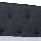 Baxton Studio Delora Modern and Contemporary Dark Grey Fabric Upholstered Queen Size Daybed