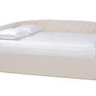 Baxton Studio Delora Modern and Contemporary Beige Fabric Upholstered Queen Size Daybed