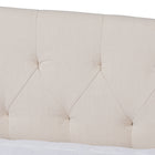 Baxton Studio Delora Modern and Contemporary Beige Fabric Upholstered Queen Size Daybed