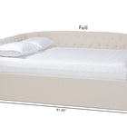Baxton Studio Delora Modern and Contemporary Beige Fabric Upholstered Queen Size Daybed