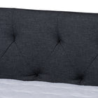Baxton Studio Haylie Modern and Contemporary Dark Grey Fabric Upholstered Queen Size Daybed with Roll-Out Trundle Bed