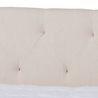 Baxton Studio Haylie Modern and Contemporary Beige Fabric Upholstered Queen Size Daybed