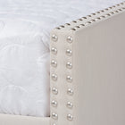 Baxton Studio Haylie Modern and Contemporary Beige Fabric Upholstered Queen Size Daybed
