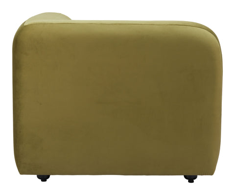 Zuo Biak Corner Chair Green