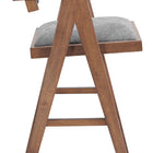 Zuo Delhi Barstool (Set of 2) Gray & Walnut