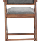 Zuo Delhi Counter Stool (Set of 2) Gray & Walnut