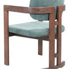 Zuo Poly Dining Chair Moss Gray & Walnut