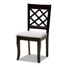 Baxton Studio Daisy Modern and Contemporary Grey Fabric Upholstered and Dark Brown Finished Wood 5-Piece Dining Set