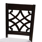 Baxton Studio Tricia Modern and Contemporary Grey Fabric Upholstered and Dark Brown Finished Wood 5-Piece Dining Set