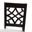 Baxton Studio Mael Modern and Contemporary Grey Fabric Upholstered Espresso Brown Finished 5-Piece Wood Dining Set