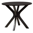 Baxton Studio Sadie Modern Beige Fabric and Espresso Brown Finished Wood 5-Piece Dining Set