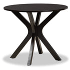 Baxton Studio Sadie Modern and Contemporary Grey Fabric Upholstered and Dark Brown Finished Wood 5-Piece Dining Set