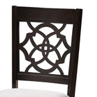 Baxton Studio Sadie Modern and Contemporary Grey Fabric Upholstered and Dark Brown Finished Wood 5-Piece Dining Set