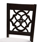 Baxton Studio Eliza Modern and Contemporary Grey Fabric Upholstered and Walnut Brown Finished Wood 5-Piece Dining Set