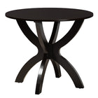 Baxton Studio Velia Modern Sand Fabric and Dark Brown Finished Wood 5-Piece Dining Set