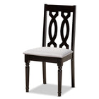 Baxton Studio Julie Modern and Contemporary Grey Fabric Upholstered and Dark Brown Finished Wood 5-Piece Dining Set