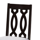 Baxton Studio Cherese Modern and Contemporary Grey Fabric Upholstered Espresso Brown Finished Wood Dining Chair Set of 4
