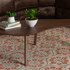 Baxton Studio Scarlette Mid-Century Modern Walnut Finished Coffee Table