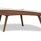 Baxton Studio Scarlette Mid-Century Modern Walnut Finished Coffee Table