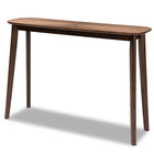 Baxton Studio Wendy Mid-Century Modern Walnut Finished Wood Console Table