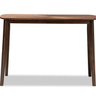 Baxton Studio Wendy Mid-Century Modern Walnut Finished Wood Console Table