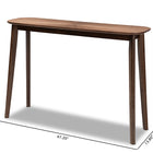 Baxton Studio Wendy Mid-Century Modern Walnut Finished Wood Console Table